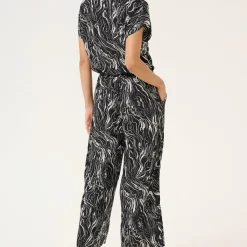 Kaffe Jumpsuit KAmira Plain Weave schwarz