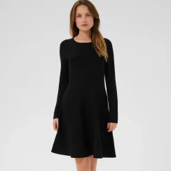 Kaffe Kleid KAmalina Knit Dress schwarz Hot