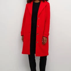 Kaffe Mantel KAanne Coat rot Online