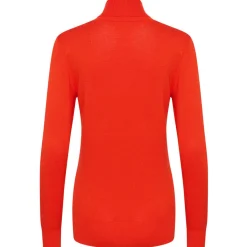 Kaffe Pullover Astrid Roll Neck rot Discount