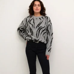 Kaffe Pullover KAbillie Knit grau New
