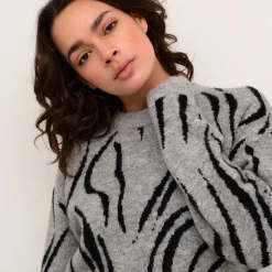 Kaffe Pullover KAbillie Knit grau New