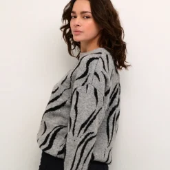 Kaffe Pullover KAbillie Knit grau New
