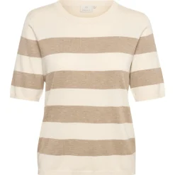 Kaffe Pullover KAlizza Striped Knit beige Clearance