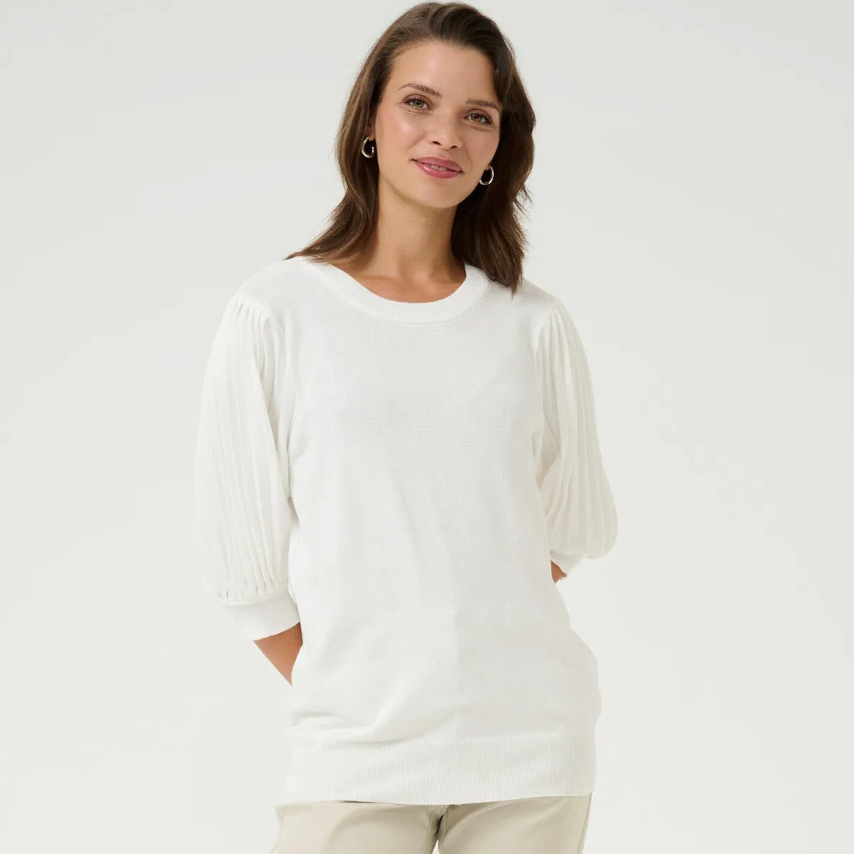 Kaffe Pullover KAlone Knit beige Hot