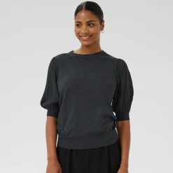 Kaffe Pullover KAlone Knit grau Best