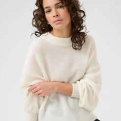 Kaffe Pullover KAluca weiß Outlet