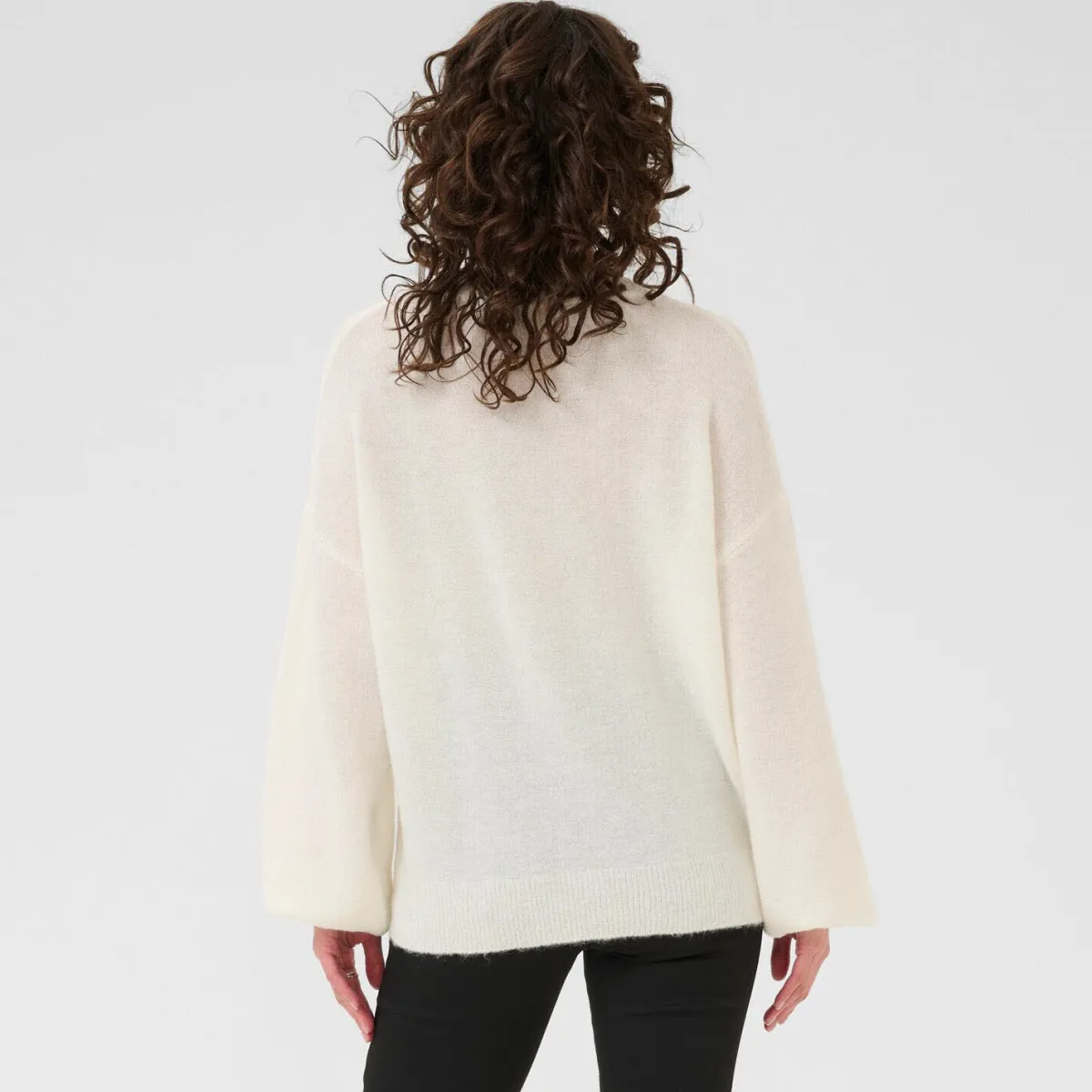 Kaffe Pullover KAluca weiß Outlet