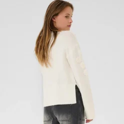 Kaffe Pullover KAmasja weiß Clearance