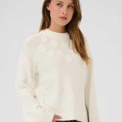 Kaffe Pullover KAmasja weiß Clearance