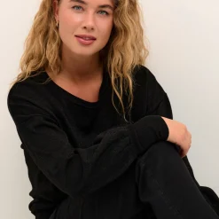 Kaffe Pullover KAregina O-neck Knit schwarz New