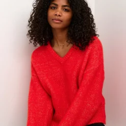 Kaffe Pullover KAtrina LS rot Clearance