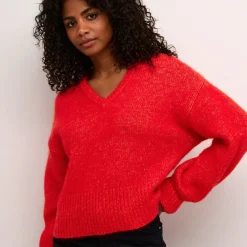 Kaffe Pullover KAtrina LS rot Clearance