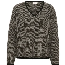 Kaffe Pullover KAverana schwarz Outlet