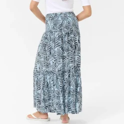 Kaffe Rock KAmaxi Smock Skirt blau Discount