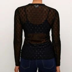 Kaffe Shirt KAmina LS T-Shirt schwarz