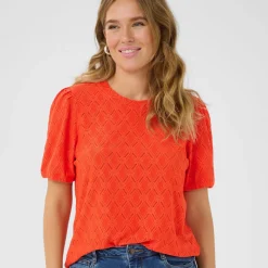 Kaffe Shirt KAtine Blouse rot Discount