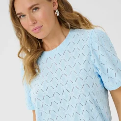 Kaffe Shirt KAtine Blouse blau Outlet