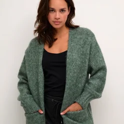 Kaffe Strickjacke KAtrina Knit grün Discount