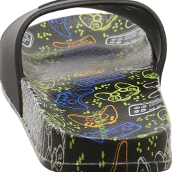 Kangaroos Pantolette K-Slide Print schwarz Sale