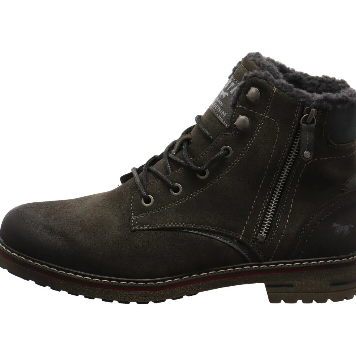 Mustang Schnürboot grau Hot