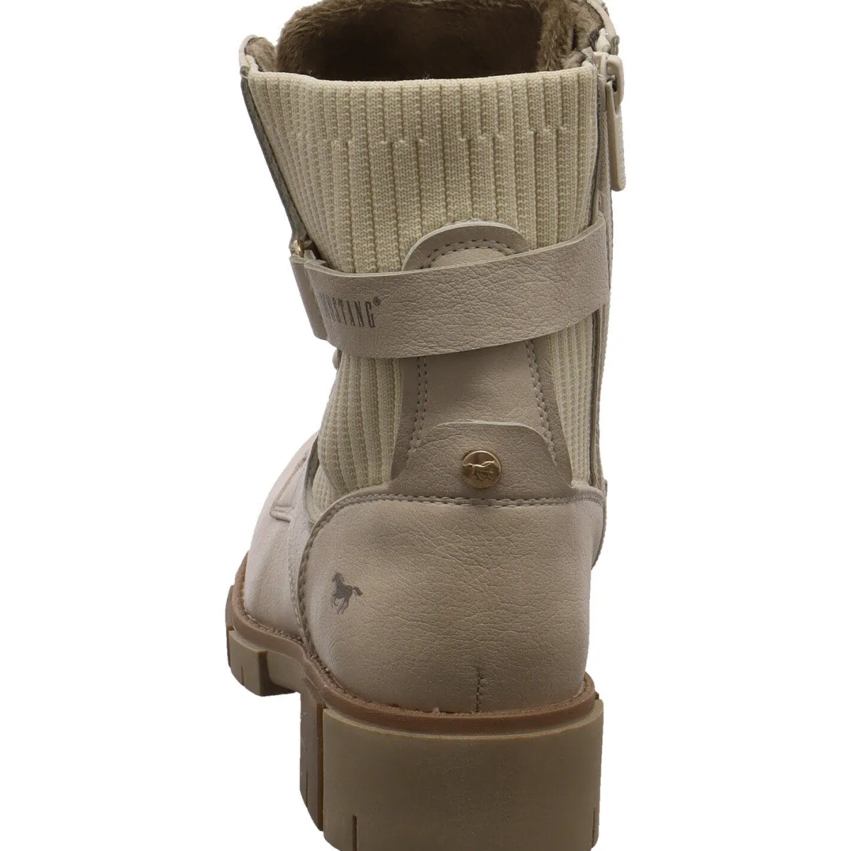 Mustang Schnürboot beige Discount