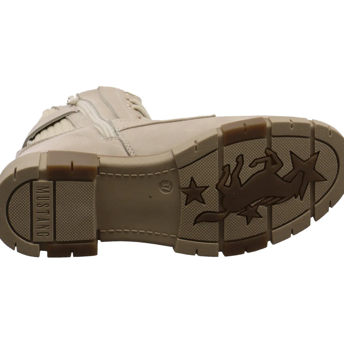 Mustang Schnürboot beige Discount