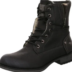 Mustang Schnürboot schwarz Outlet