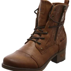 Mustang Schnürstiefelette braun