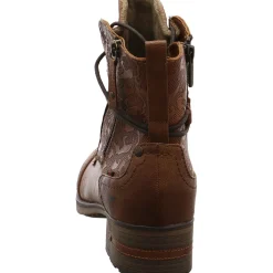 Mustang Schnürstiefelette braun