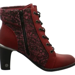 Mustang Schnürstiefelette rot