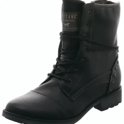 Mustang Schnürstiefelette schwarz Sale