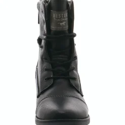 Mustang Schnürstiefelette schwarz Sale