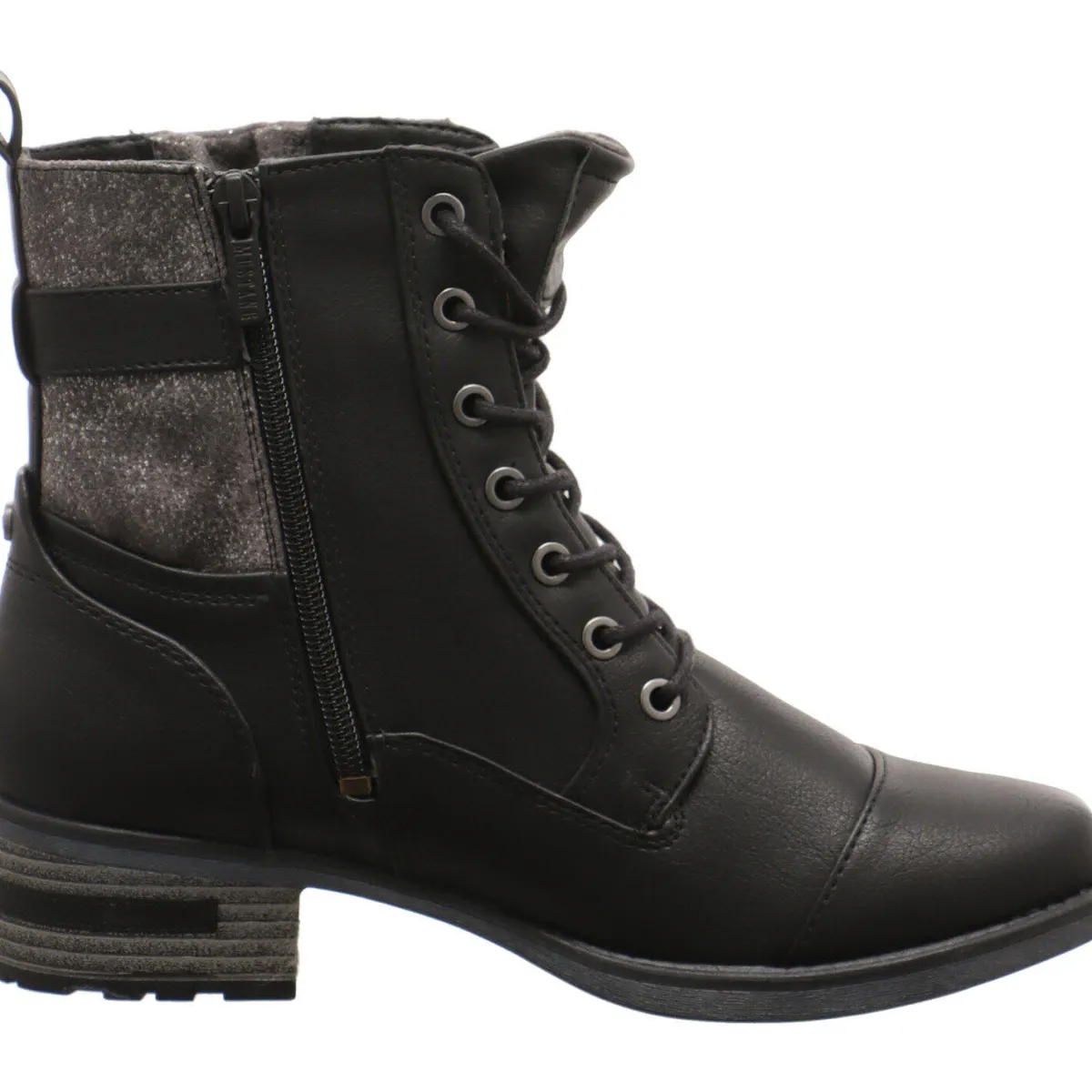 Mustang Schnürstiefelette schwarz Clearance