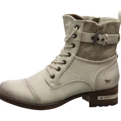 Mustang Schnürstiefelette weiß Sale