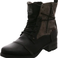 Mustang Schnürstiefelette schwarz Clearance