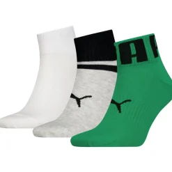 Puma Socken Big Logo Quarter grün Outlet