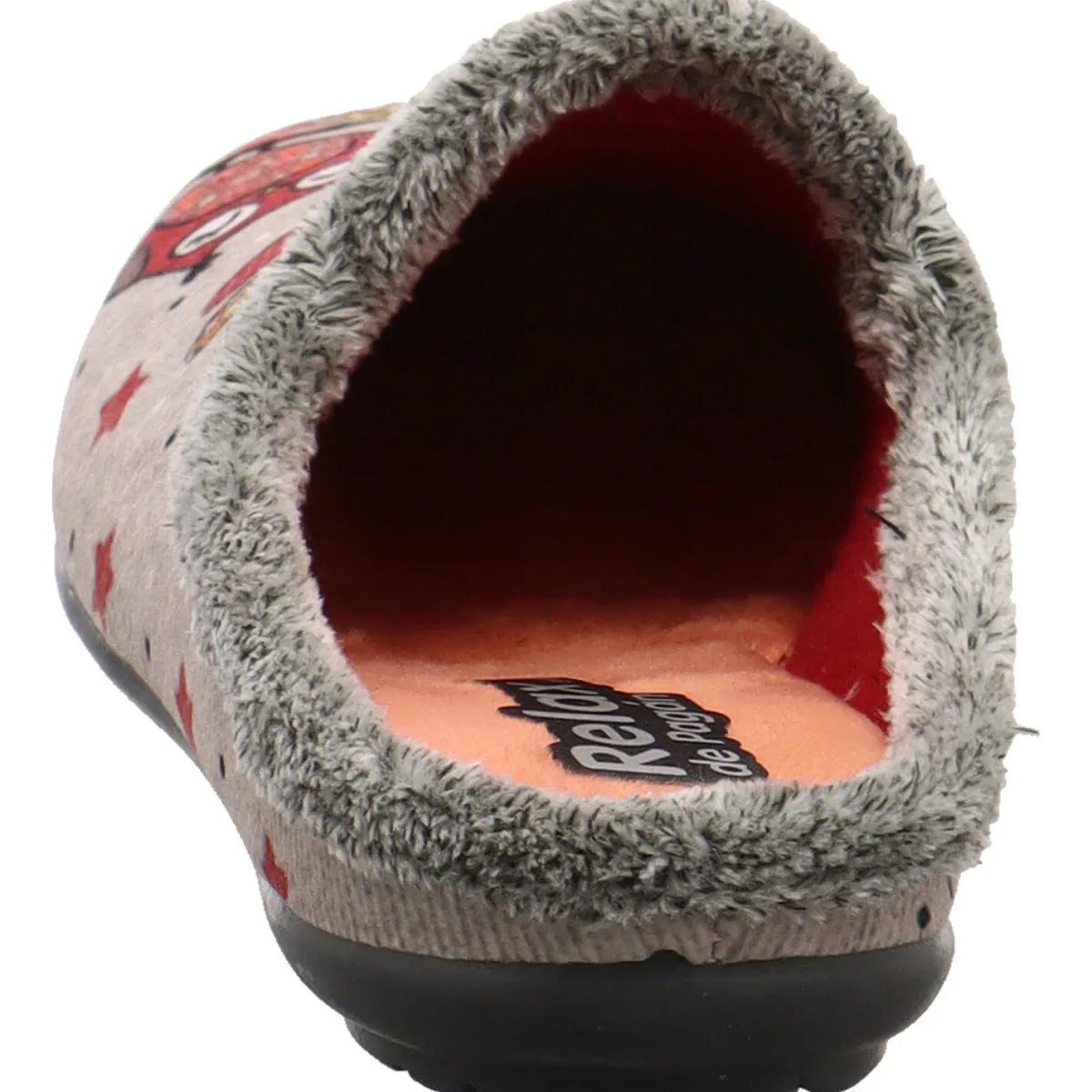 Relax Hausschuh Eule grau Clearance