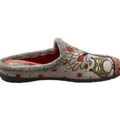 Relax Hausschuh Eule grau Clearance