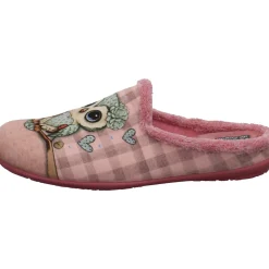 Relax Hausschuh Eule mit Herz rosa Outlet
