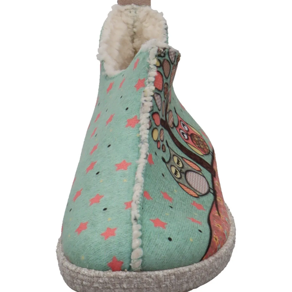 Relax Hausschuh Eulen grün Online