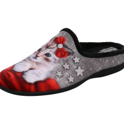 Relax Hausschuh Katze schwarz