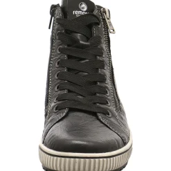 Remonte Schnürstiefelette schwarz Discount