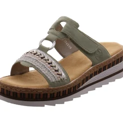 Rieker Pantolette grün Discount