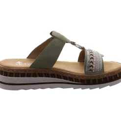Rieker Pantolette grün Discount