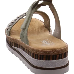 Rieker Pantolette grün Discount