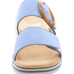 Rieker Pantolette blau Clearance