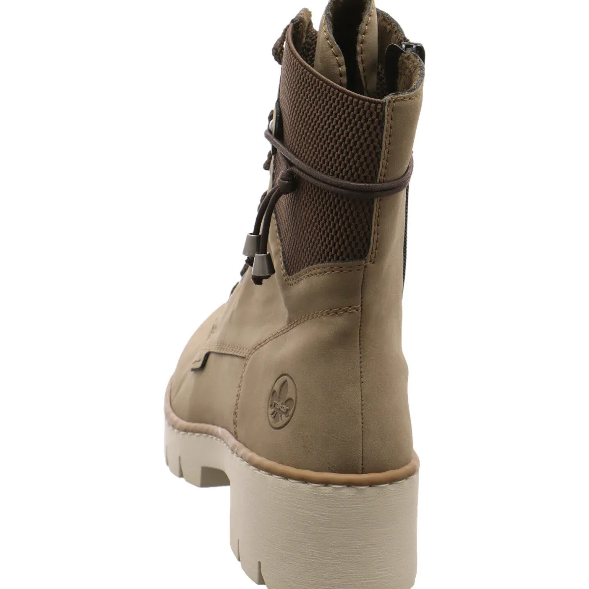 Rieker Schnürstiefelette beige