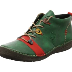 Rieker Schnürstiefelette grün Discount
