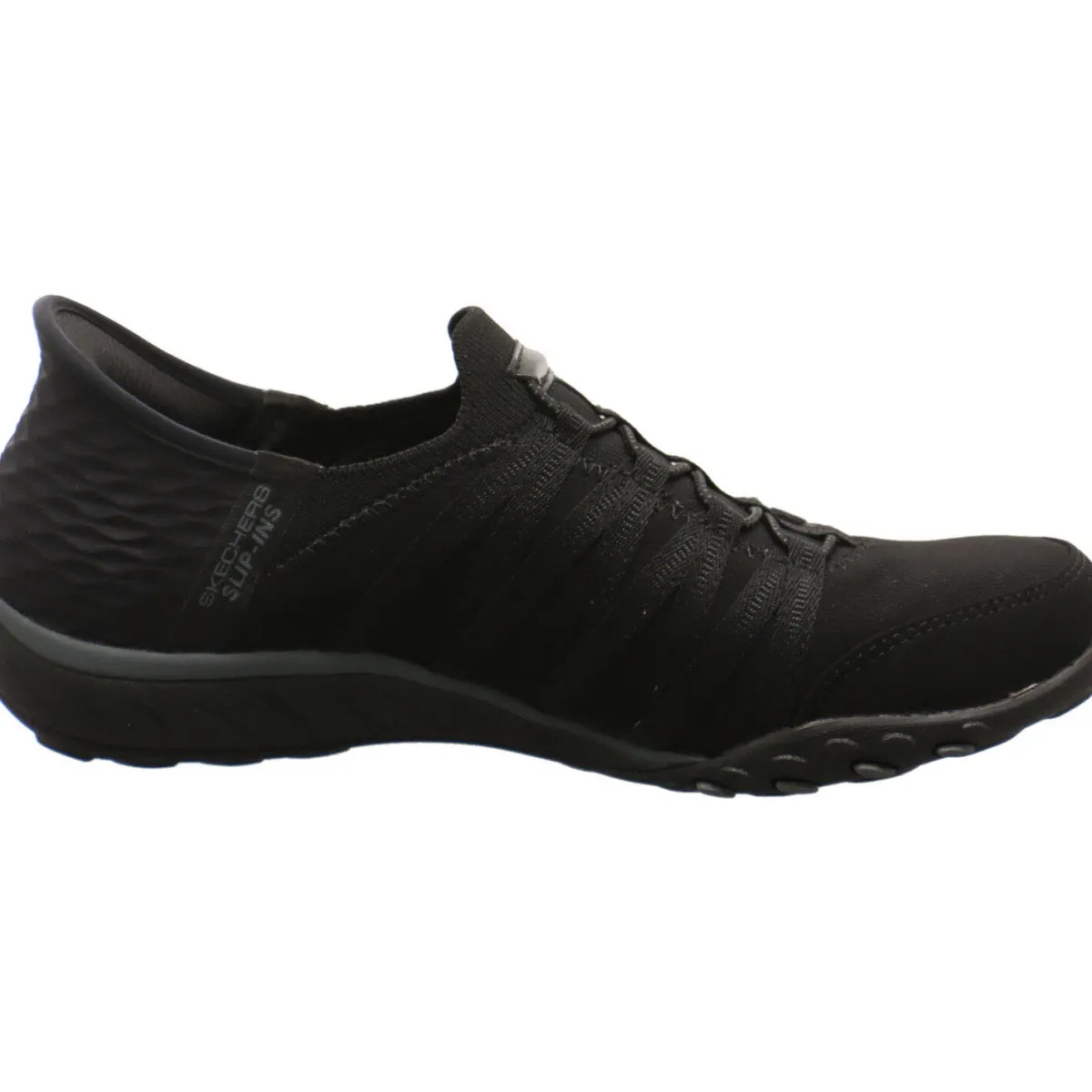 Skechers Slipper Breathe Easy - Roll with Me schwarz Hot